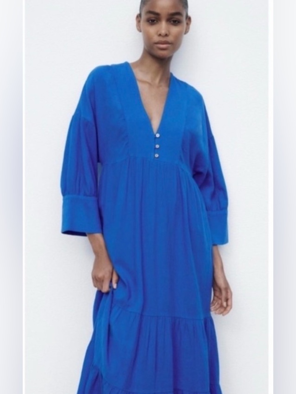 Zara Blue Maxi Dress | Size Large |